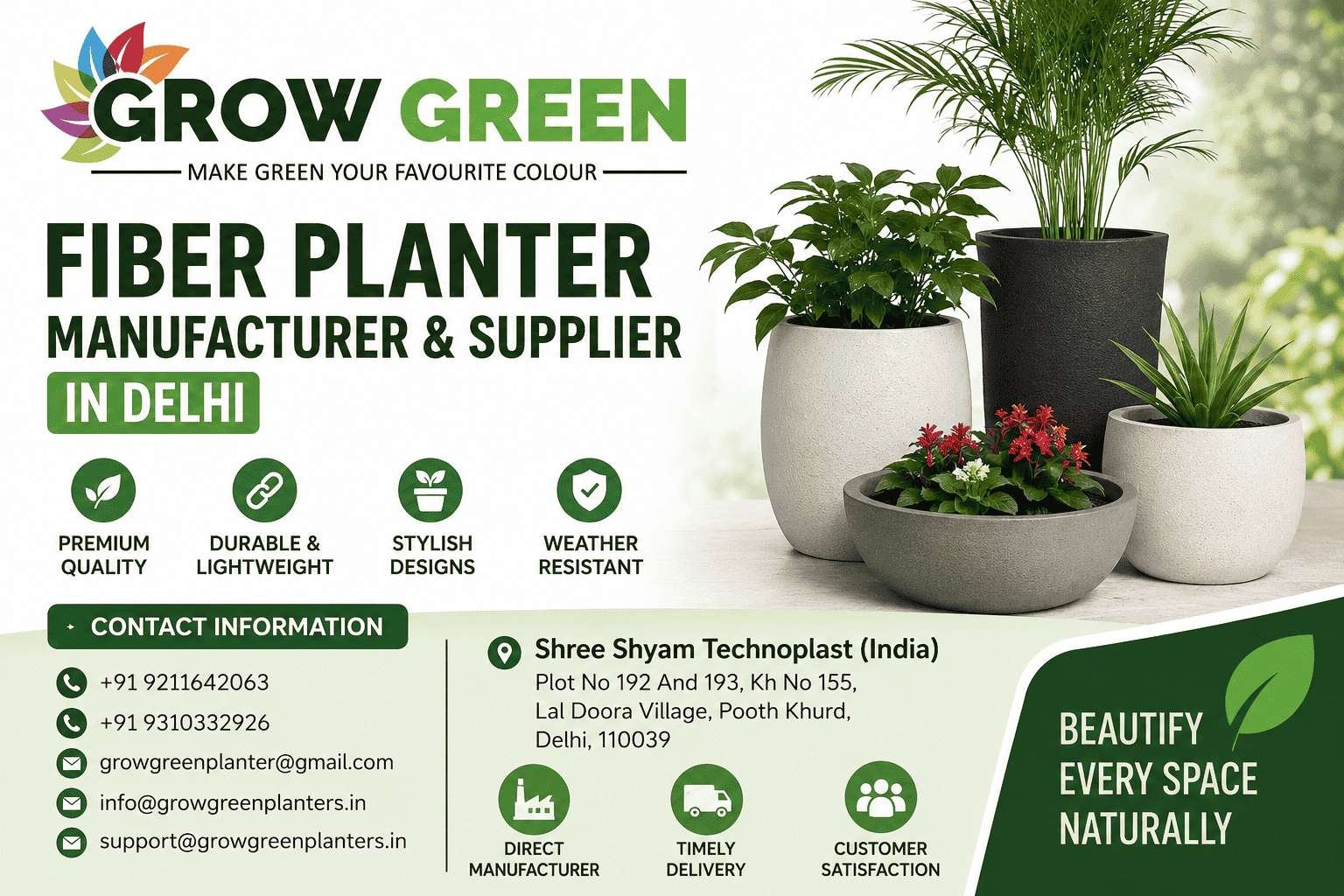 Fiber Planter Manufacturer