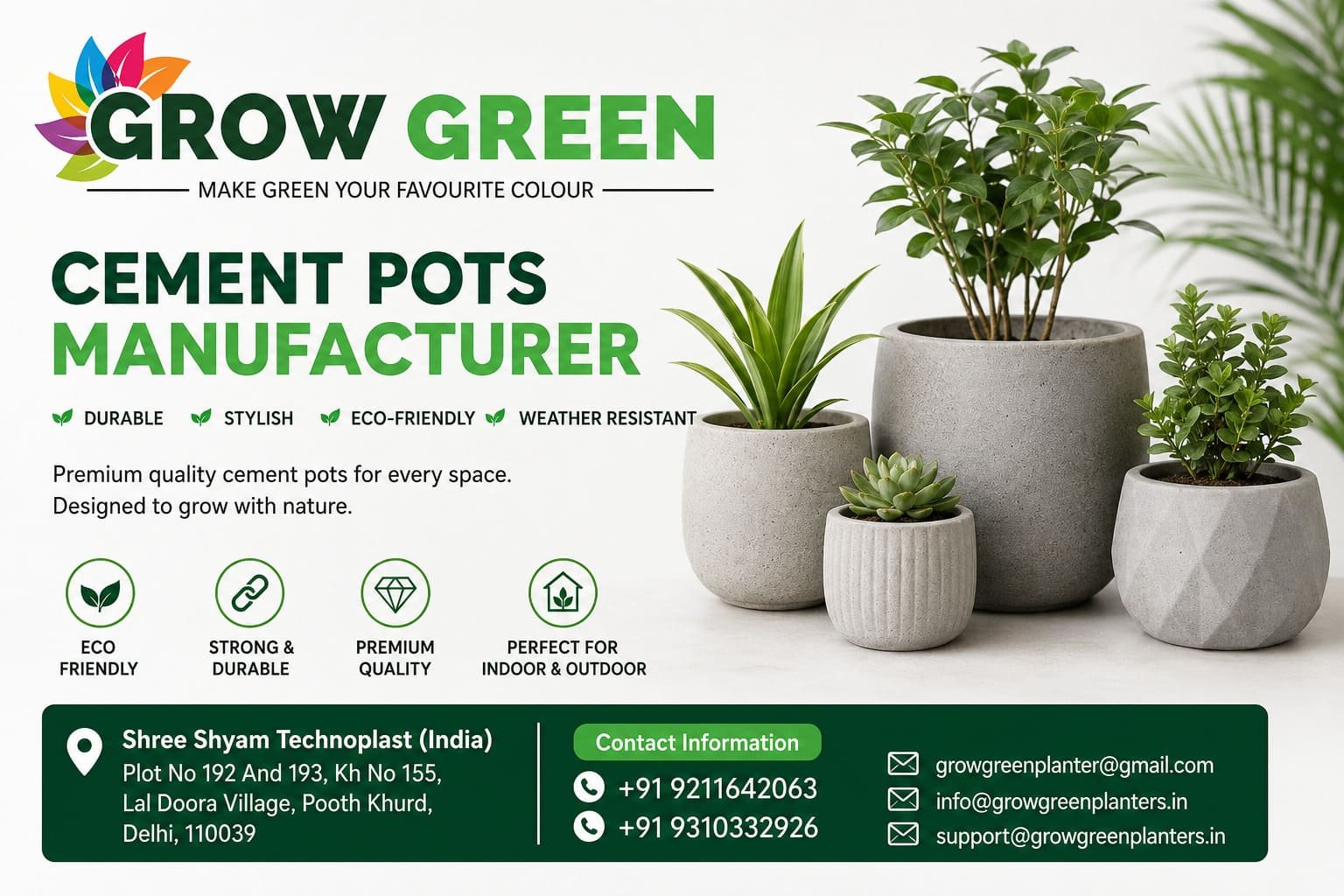 Cement Pots Manufacturer