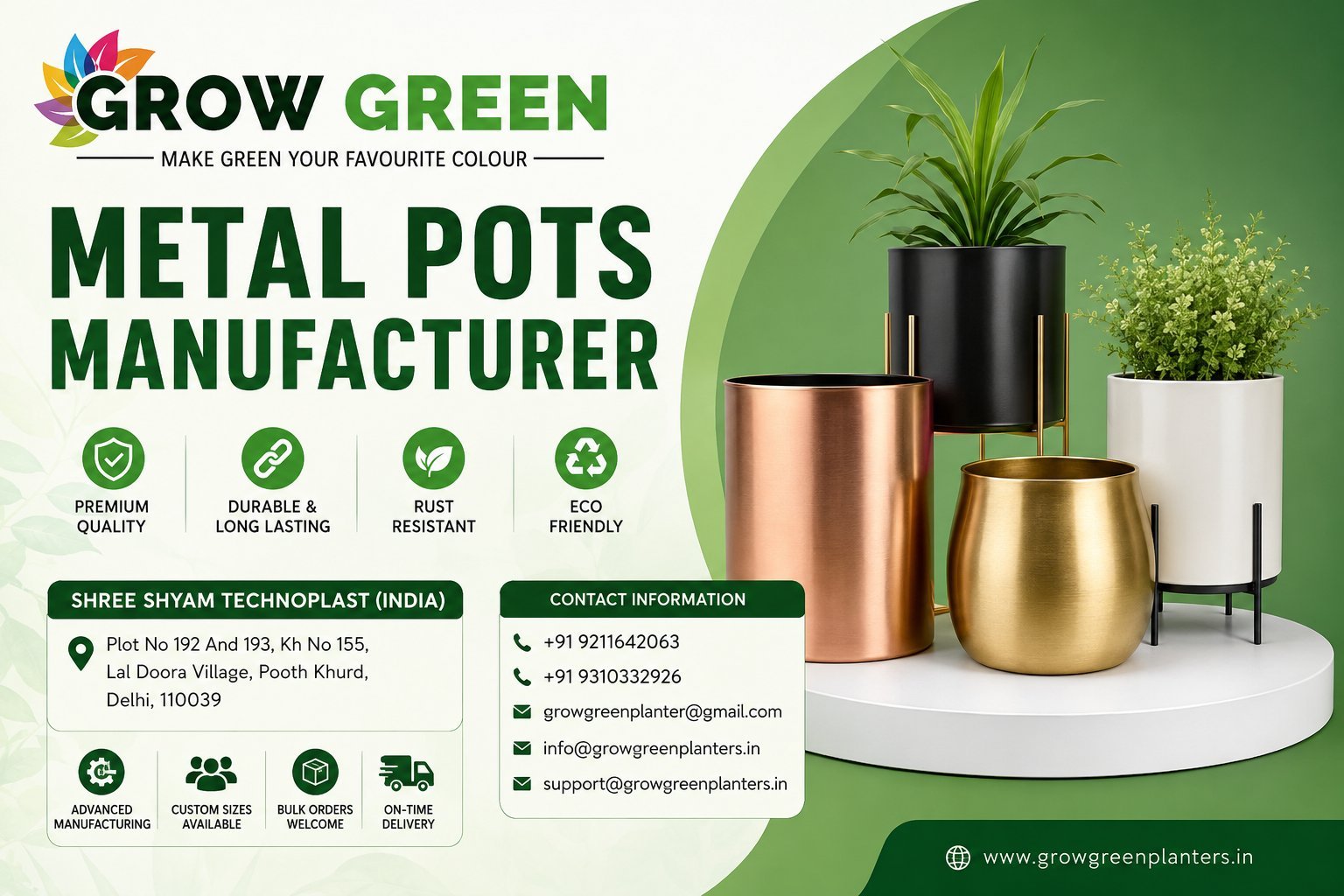 Metal Pots Manufacturer