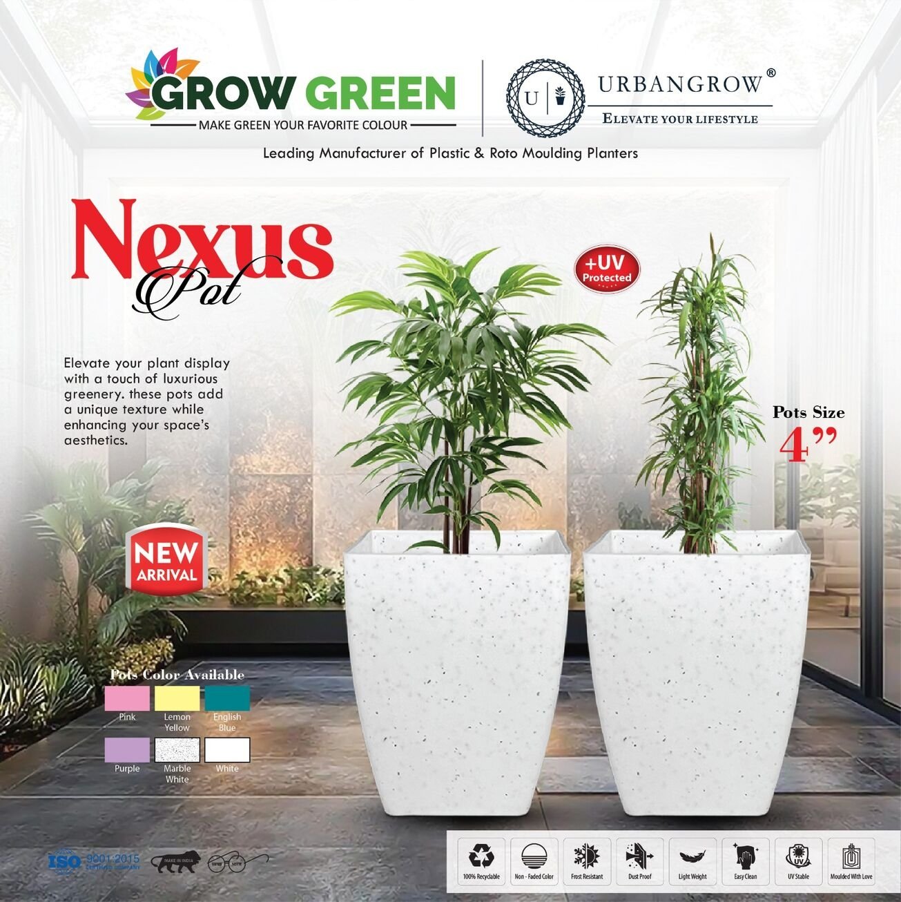 Nexus Square Tower Pots