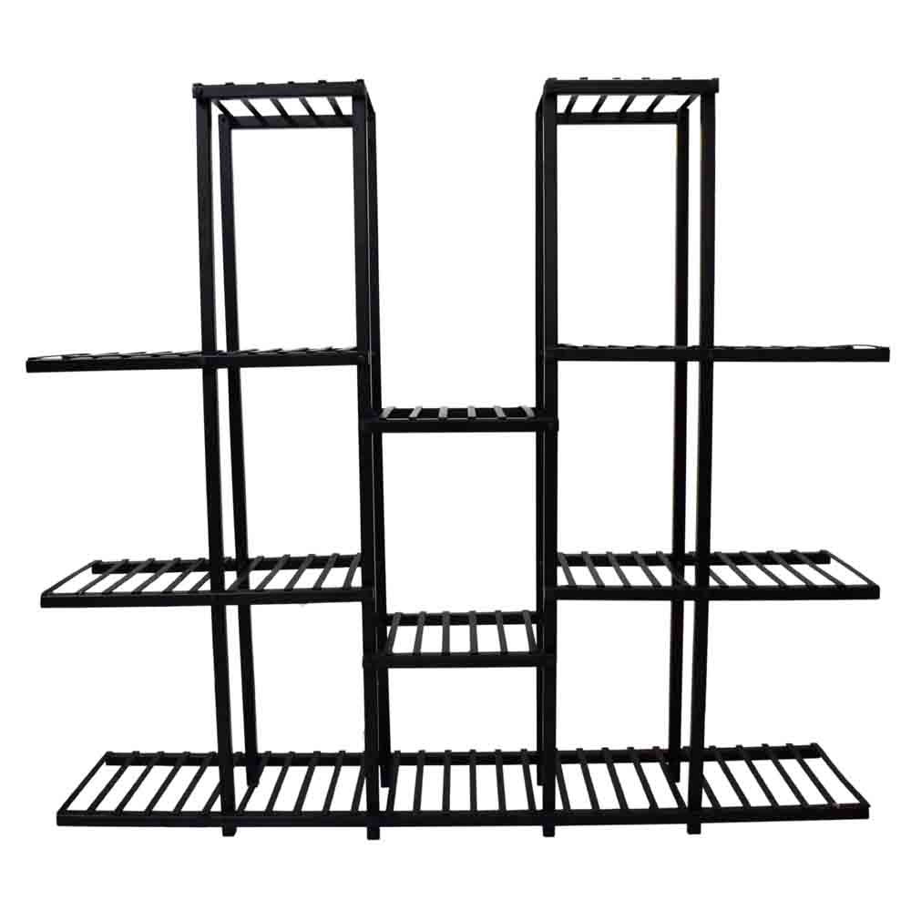 Pots Stand Of Iron Frame Seventeen Station Iron Stand